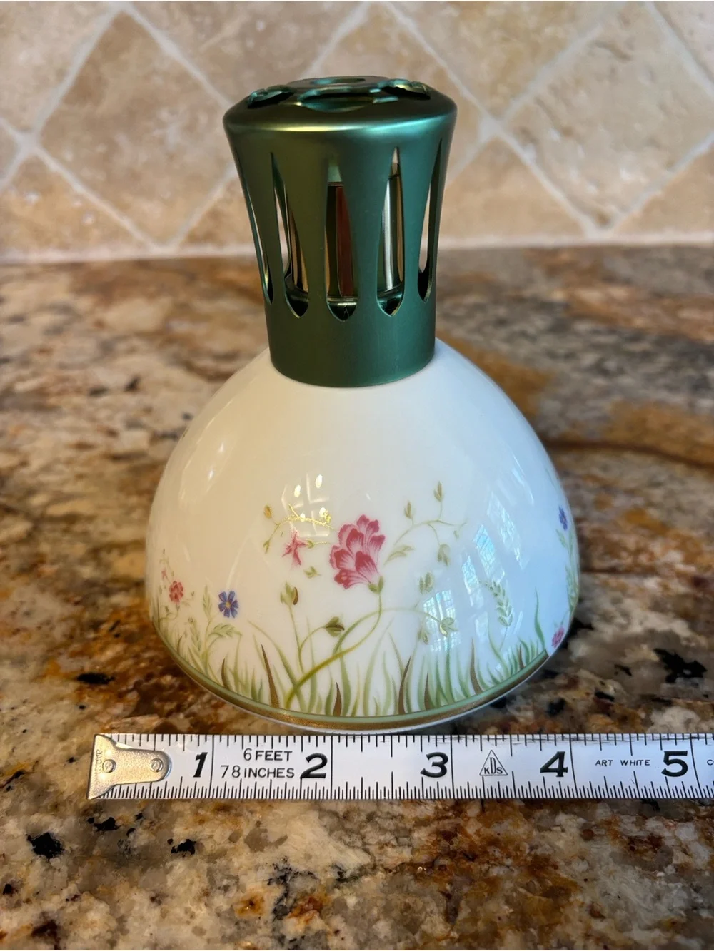 Vintage Lampe Berger Paris Haviland Limoges Floralies Pattern Fragrance Lamp